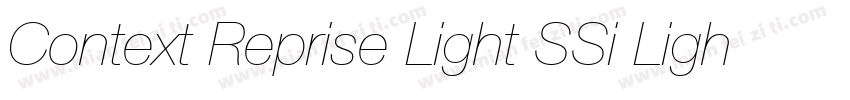 Context Reprise Light SSi Light字体转换